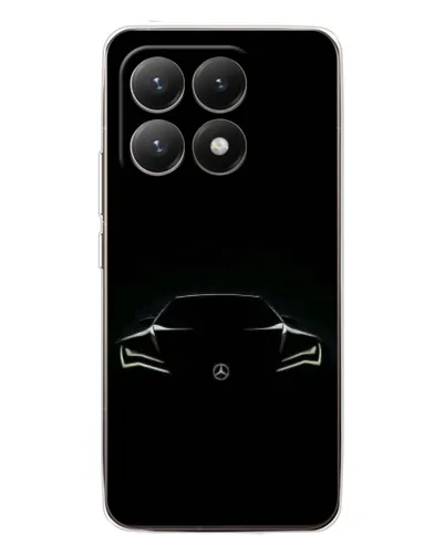Чехол для Xiaomi 15T с картинкой «Mercedes — силуэт авто» Чехол для Xiaomi 15T с картинкой «Mercedes — силуэт авто»