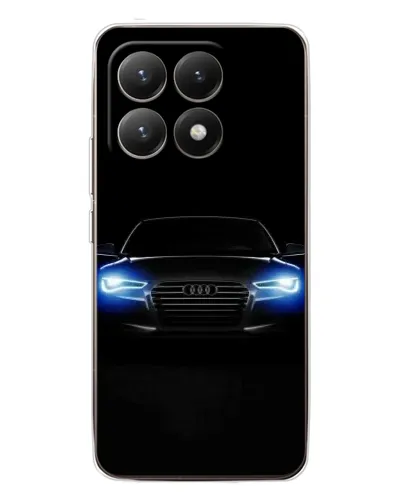 Чехол для Xiaomi 15T с картинкой «Audi в неоне»