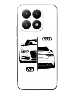 Чехол для Xiaomi 15T с картинкой «Audi — контрастный дизайн»