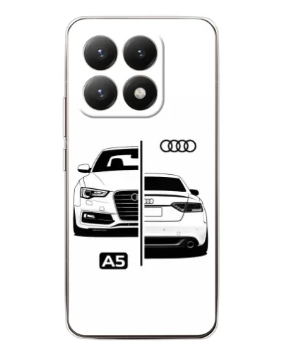 Чехол для Xiaomi 15T с картинкой «Audi — контрастный дизайн»