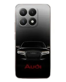 Чехол для Xiaomi 15T с картинкой «Audi — градиентный контур»