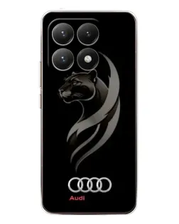 Чехол для Xiaomi 15T с картинкой «Графика — пантера и Audi»