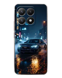 Чехол для Xiaomi 15T с картинкой «Ночной город и Audi»
