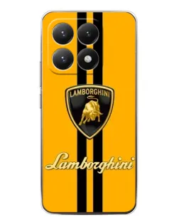 Чехол для Xiaomi 15T с картинкой «Lamborghini Stripe желтый»