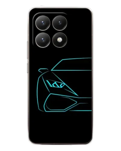 Чехол для Xiaomi 15T с картинкой «Голубой силуэт Lamborghini» Чехол для Xiaomi 15T с картинкой «Голубой силуэт Lamborghini»