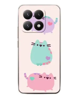 Чохол для Xiaomi 15T з картинкою «Pusheen тріо» Чохол для Xiaomi 15T з картинкою «Pusheen тріо»