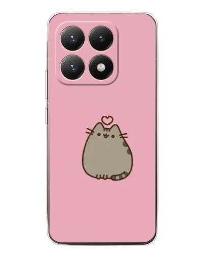 Чохол для Xiaomi 15T з картинкою «Pusheen серце»