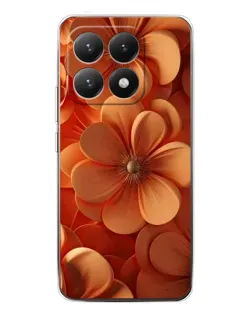 Чехол для Xiaomi 15T с картинкой «Оранжевый макро цветок»