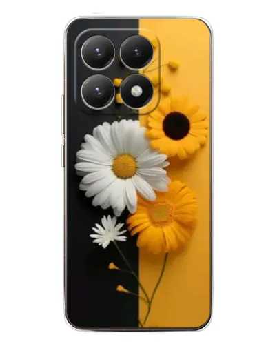 Чехол для Xiaomi 15T с картинкой «Подсолнух и ромашка»