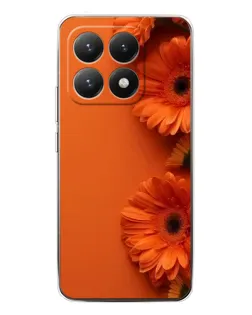 Чехол для Xiaomi 15T с картинкой «Оранжевые герберы»