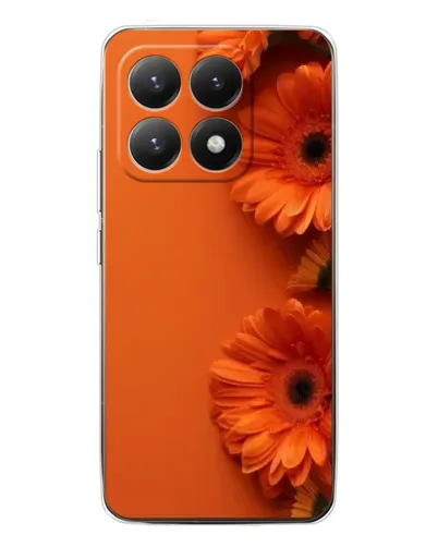 Чехол для Xiaomi 15T с картинкой «Оранжевые герберы»