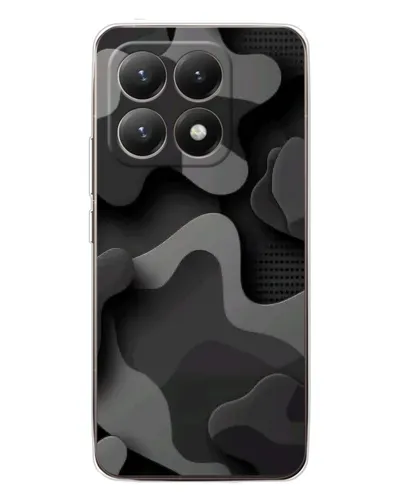 Чехол для Xiaomi 15T с картинкой «Темный абстрактный камуфляж»