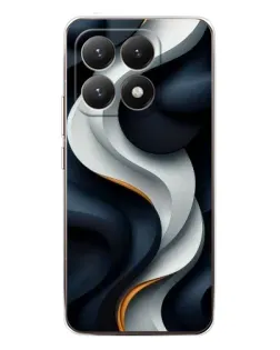 Чехол для Xiaomi 15T с картинкой «Объемные черно-белые ленты» Чехол для Xiaomi 15T с картинкой «Объемные черно-белые ленты»