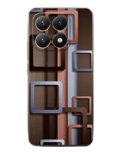 Чехол для Xiaomi 15T с картинкой «Коричневые объемные квадраты» Чехол для Xiaomi 15T с картинкой «Коричневые объемные квадраты»