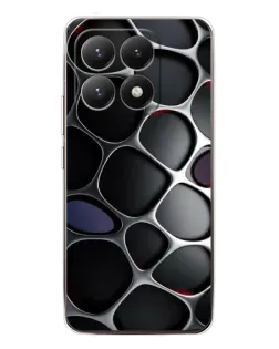 Чехол для Xiaomi 15T с картинкой «Объемная темная решетка»