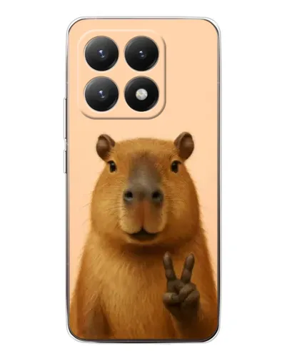 Чохол для Xiaomi 15T з картинкою «Капібара вікторія»