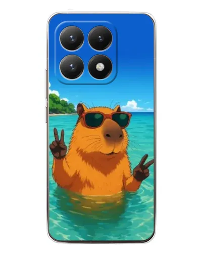 Чохол для Xiaomi 15T з картинкою «Морська капібара»