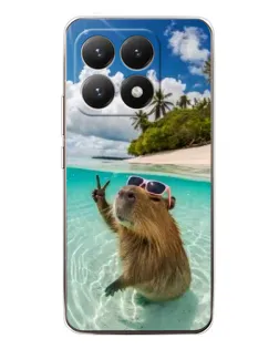 Чохол для Xiaomi 15T з картинкою «Капібара на морі» Чохол для Xiaomi 15T з картинкою «Капібара на морі»