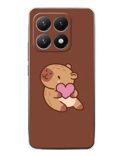 Чохол для Xiaomi 15T з картинкою «Капібара з серцем» Чохол для Xiaomi 15T з картинкою «Капібара з серцем»