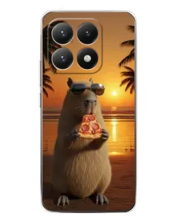 Чохол для Xiaomi 15T з картинкою «Капібара з піцою» Чохол для Xiaomi 15T з картинкою «Капібара з піцою»