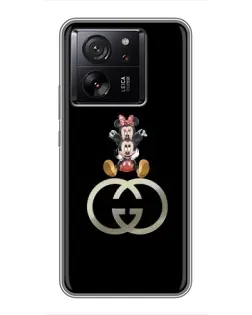 Чехол для Xiaomi 16 с картинкой «Минни Маус на лого»