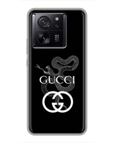 Чехол для Xiaomi 16 с картинкой «Gucci — серебряная змея»