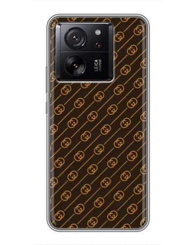 Чехол для Xiaomi 16 с картинкой «Gucci — золотые диагонали»