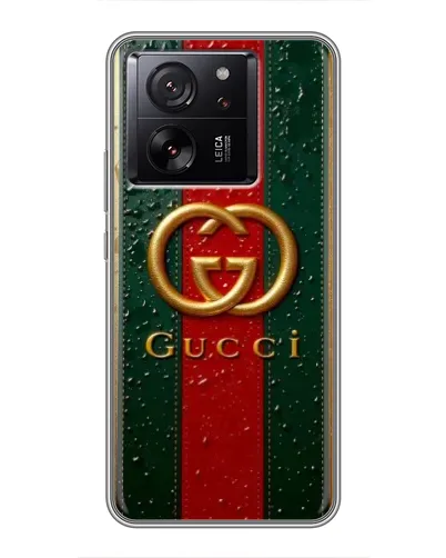 Чехол для Xiaomi 16 с картинкой «Gucci — фирменная полоса и золото» Чехол для Xiaomi 16 с картинкой «Gucci — фирменная полоса и золото»