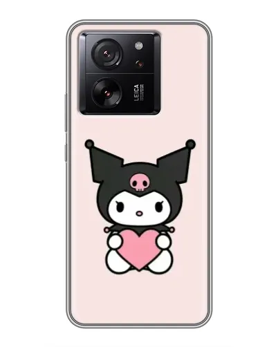Чехол для Xiaomi 16 с картинкой «Kuromi и сердце»