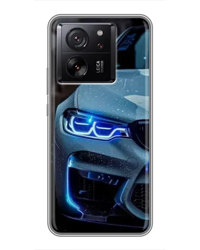 Чехол для Xiaomi 16 с картинкой «Взгляд BMW с синими фарами»