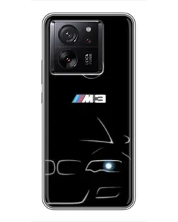 Чехол для Xiaomi 16 с картинкой «Минималистичный принт BMW M3»