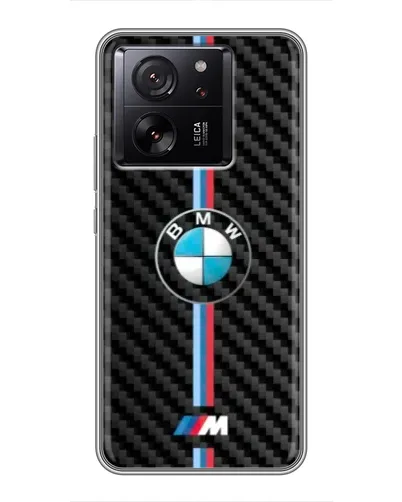 Чехол для Xiaomi 16 с картинкой «Эмблема BMW и карбон»