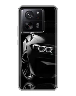 Чохол для Xiaomi 16 з картинкою «Чорна BMW — профіль»