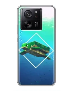 Чохол для Xiaomi 16 з картинкою «Черепаха Minecraft»