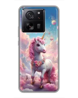 Чехол для Xiaomi 16 с картинкой «Единорог среди облаков»