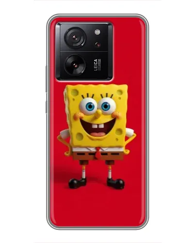 Чехол для Xiaomi 16 с картинкой «Спанч Боб на красном»