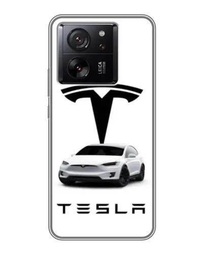 Чехол для Xiaomi 16 с картинкой «Tesla White Style»