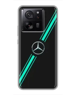 Чехол для Xiaomi 16 с картинкой «Спортивные линии Mercedes»