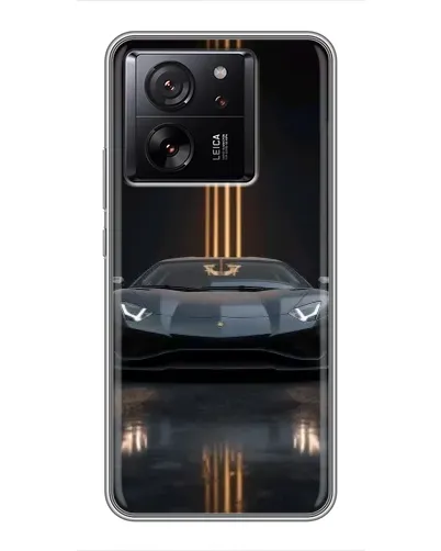 Чехол для Xiaomi 16 с картинкой «Lamborghini золотые линии»