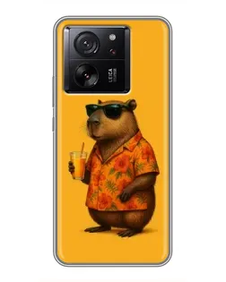 Чехол для Xiaomi 16 с картинкой «Капибара на отдыхе» Чехол для Xiaomi 16 с картинкой «Капибара на отдыхе»