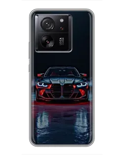 Чехол для Xiaomi 17 Max с картинкой «BMW на мокрой дороге»