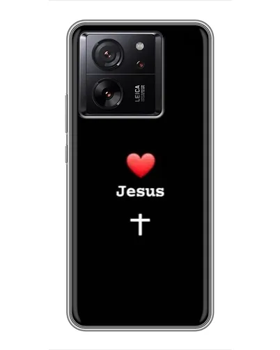 Чехол для Xiaomi 17 Max с картинкой «Сердце - Jesus»