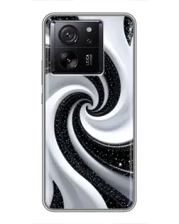 Чохол для Xiaomi 17 Max з картинкою «Чорно-біла спіраль»