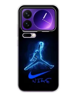 Чехол для Xiaomi 17 Pro Max с картинкой «Jordan Neon Blue»