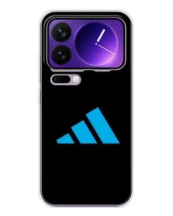 Чехол для Xiaomi 17 Pro Max с картинкой «Adidas Cyan Logo»
