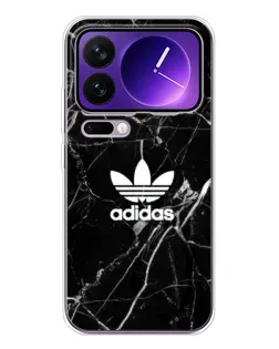 Чехол для Xiaomi 17 Pro Max с картинкой «Белый мрамор Adidas»
