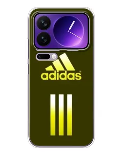 Чехол для Xiaomi 17 Pro Max с картинкой «Оливковый градиент Adidas»