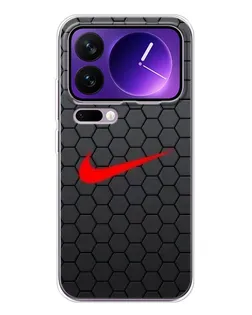 Чохол для Xiaomi 17 Pro Max з картинкою «Nike — карбонова сітка»