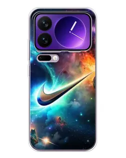 Чохол для Xiaomi 17 Pro Max з картинкою «Космічний Nike Swoosh»
