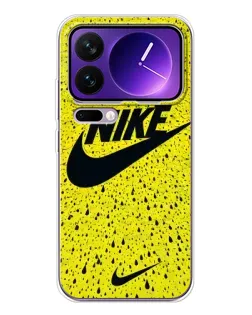 Чохол для Xiaomi 17 Pro Max з картинкою «Жовтий текстурний Nike»